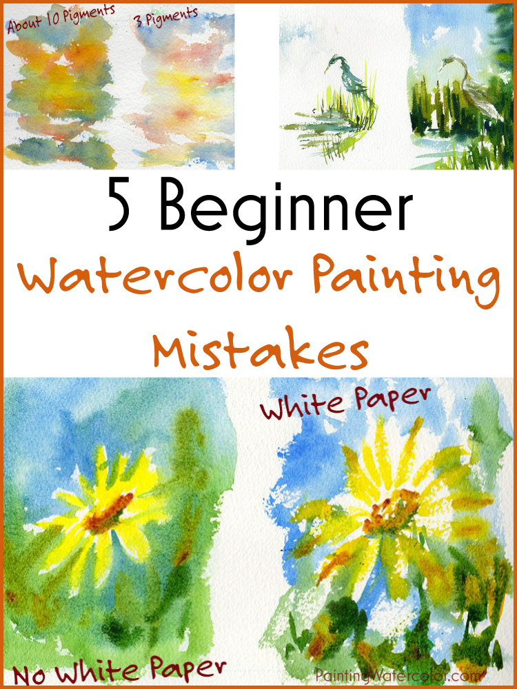 5 Beginner Watercolor Painting Mistakes painting lesson by Jennifer Branch