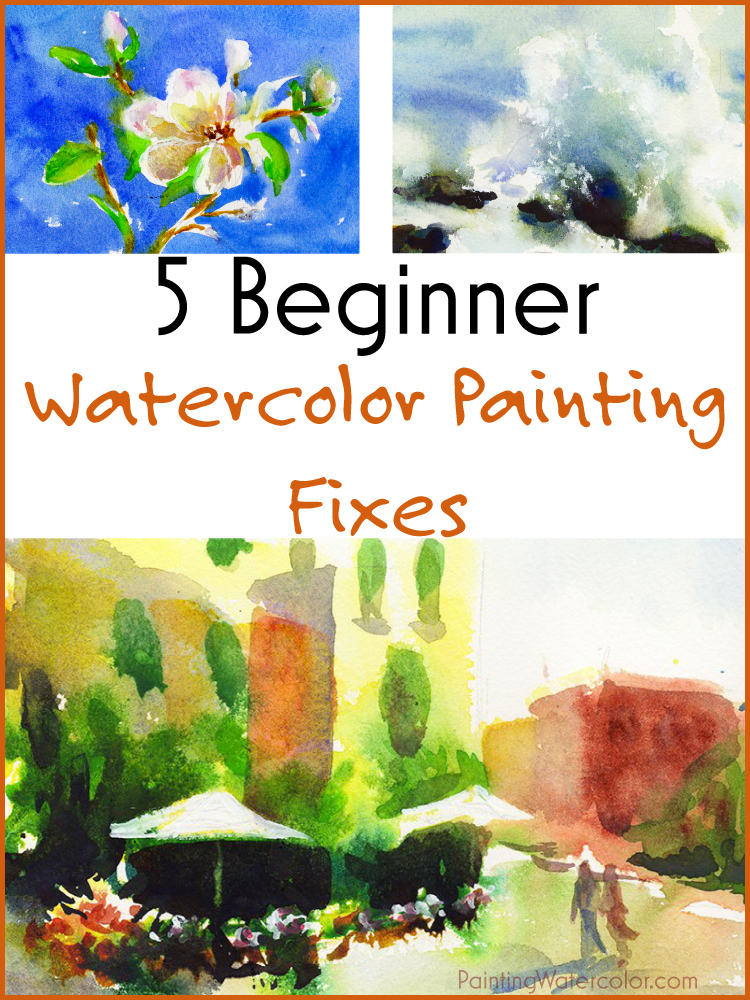 5 Beginner Watercolor Painting Fixes painting lesson by Jennifer Branch