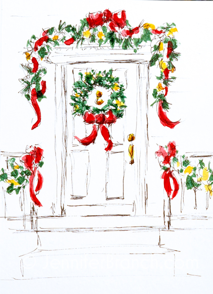 Christmas Card Door 3