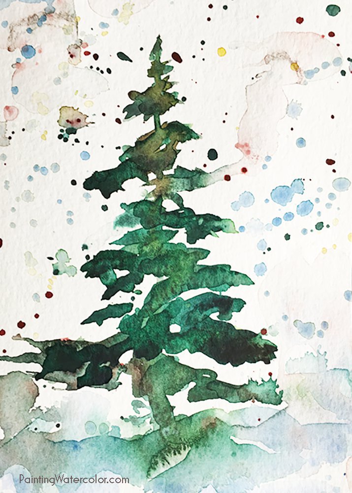 12 Days of Christmas Cards, Christmas Tree by Jennifer Branch