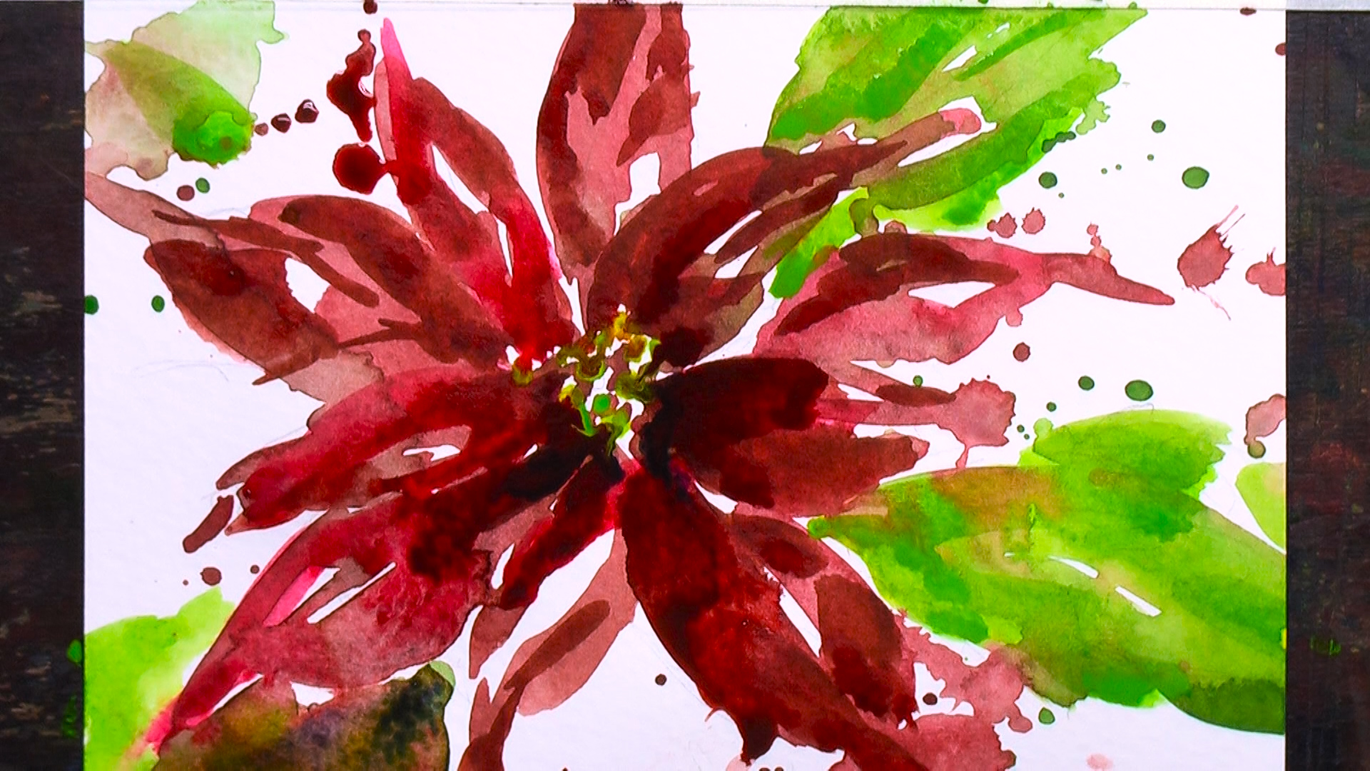 Christmas Card Poinsettia 3