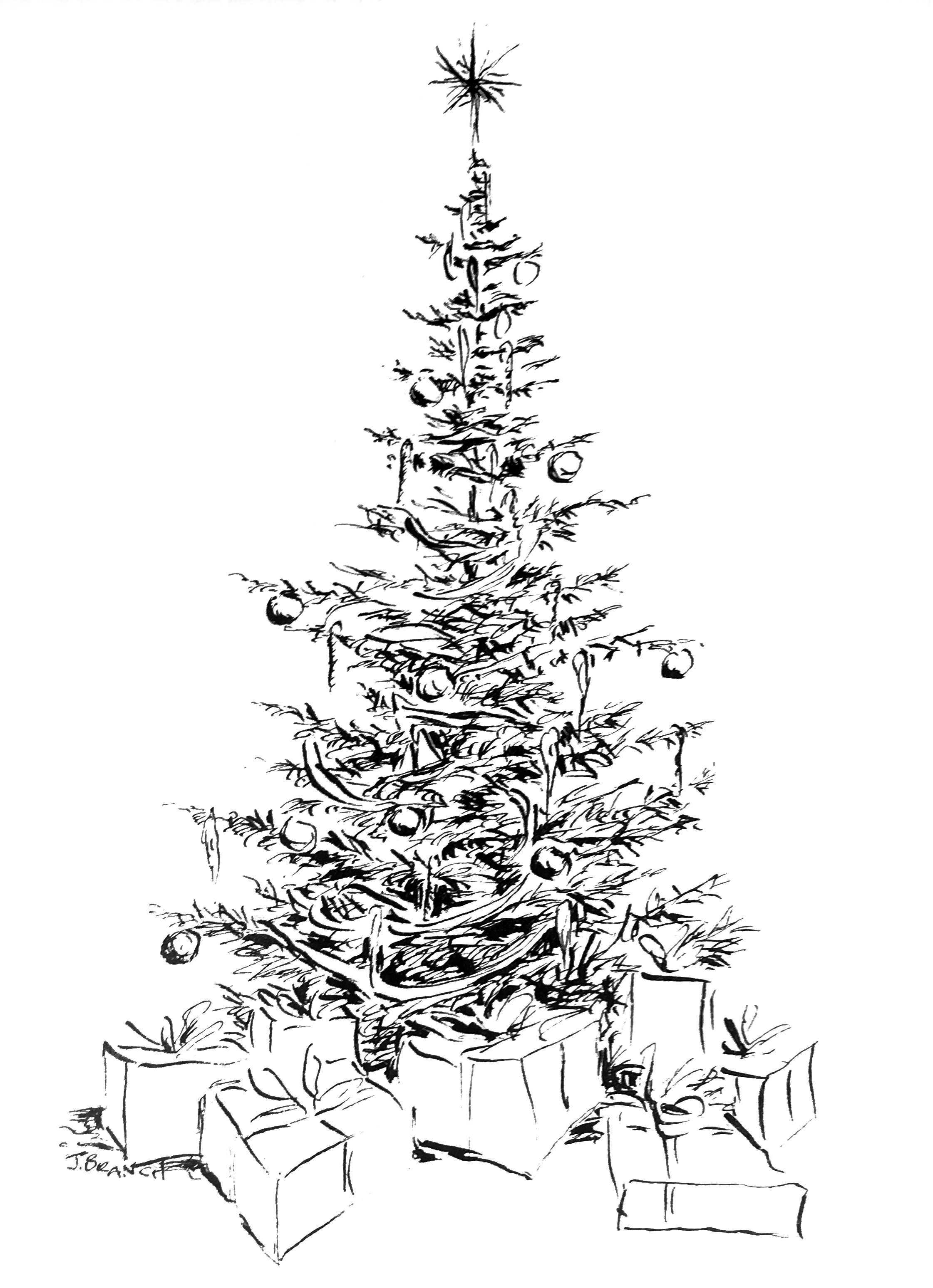 PDF of Christmas Tree Card