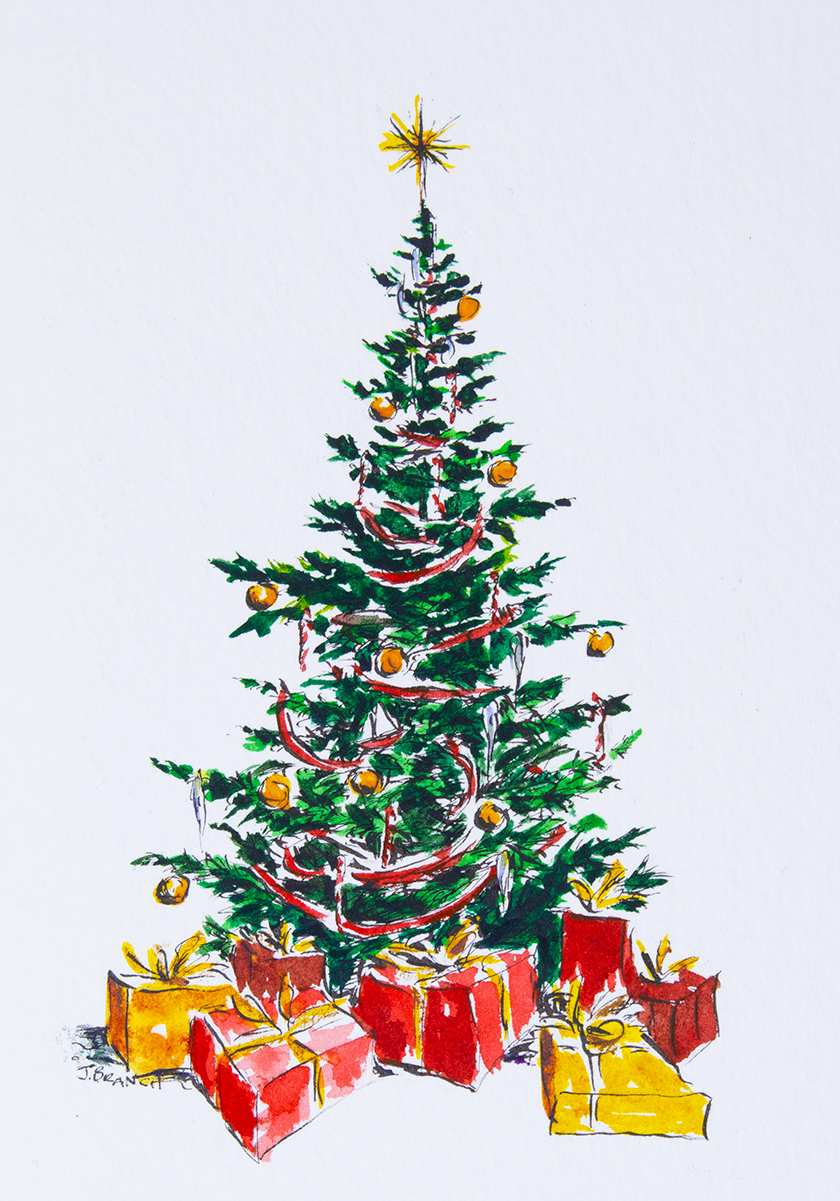 Christmas Tree Card by Jennifer Branch