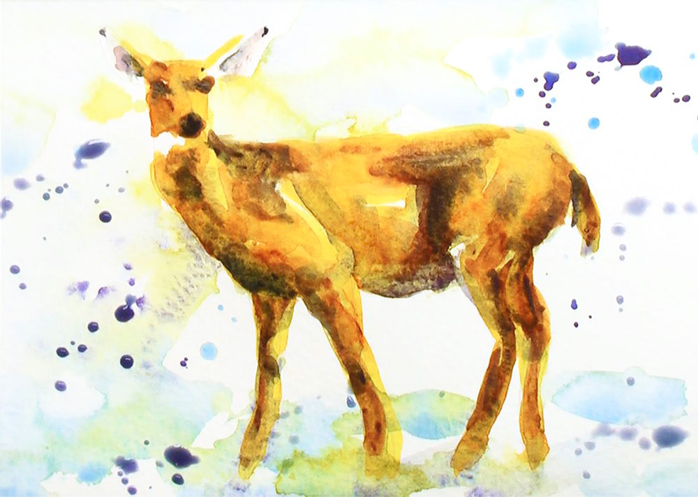 Christmas Card deer 3