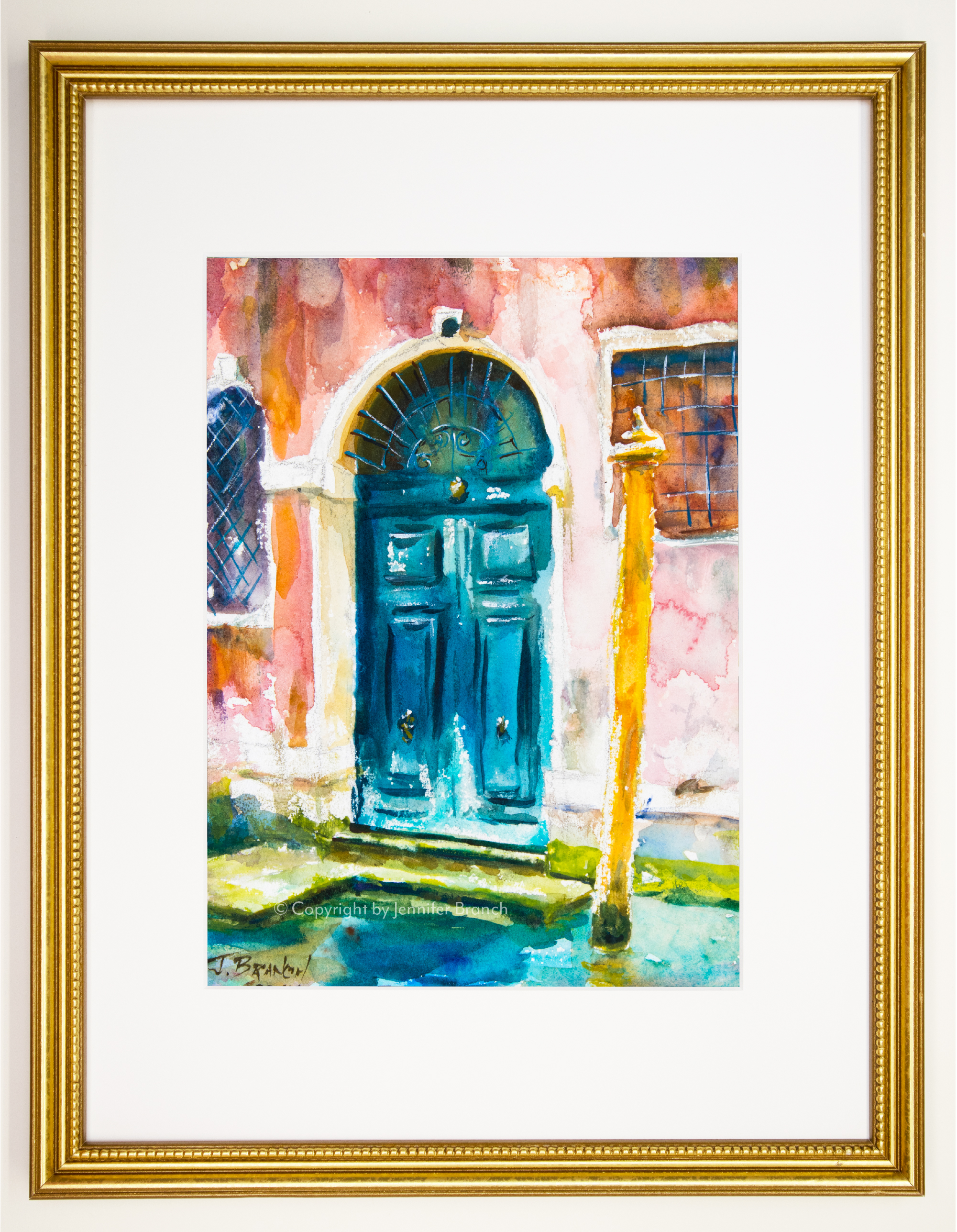 Blue Door, Venice Painting
