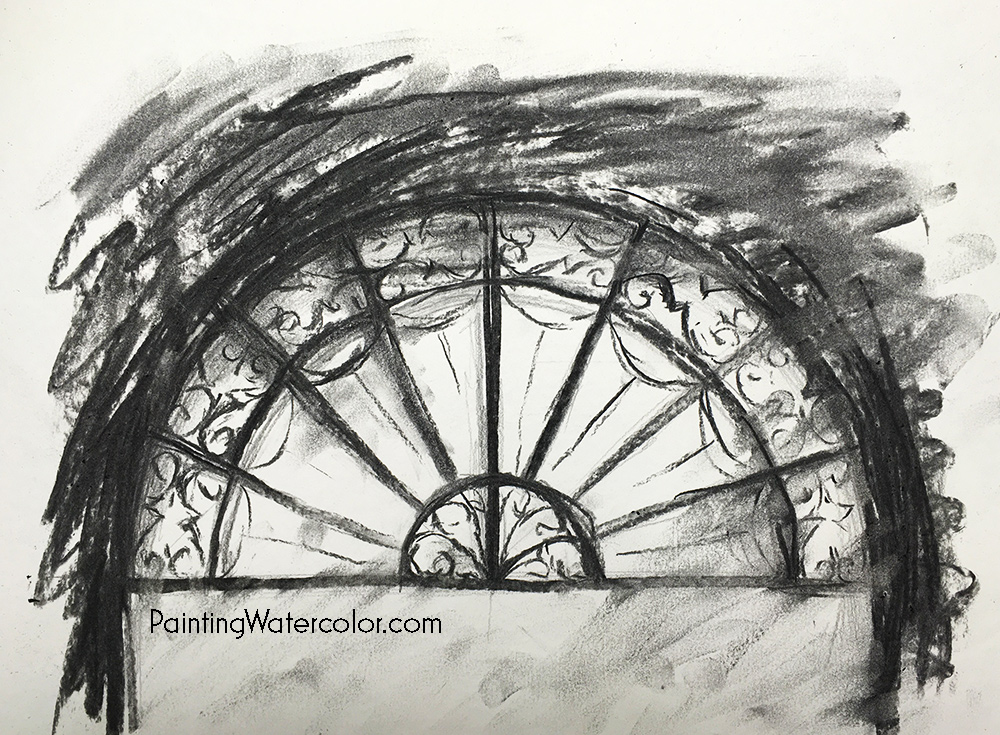 Arched Doorway Sketch