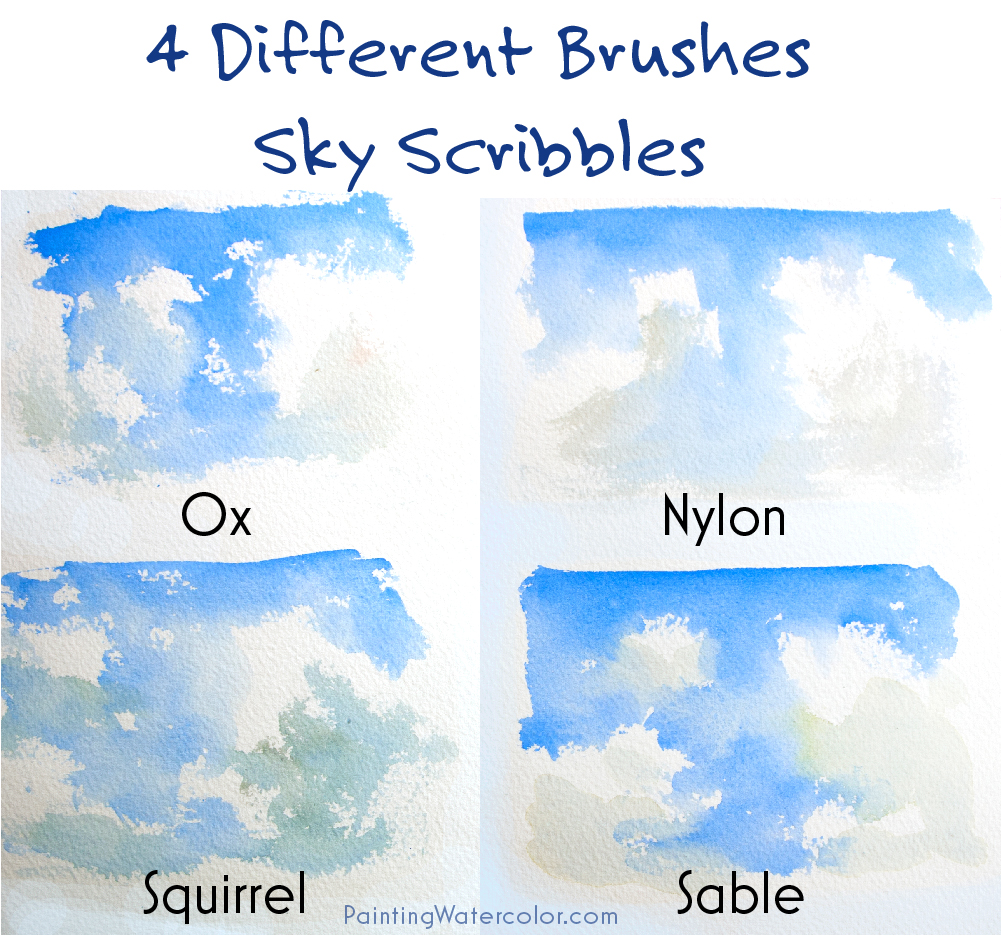 Sky Sketches with different brushes