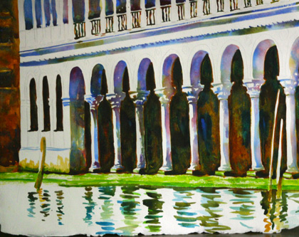 Along the Grand Canal II Tutorial Watercolor Painting Tutorial 6