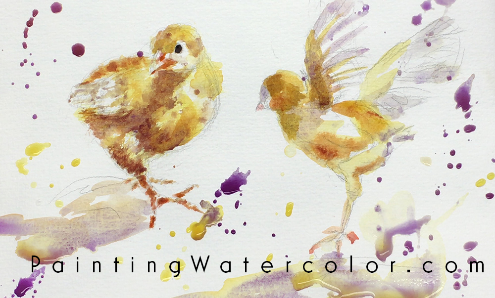 Baby Chicks Sketch Painting Tutorial 5