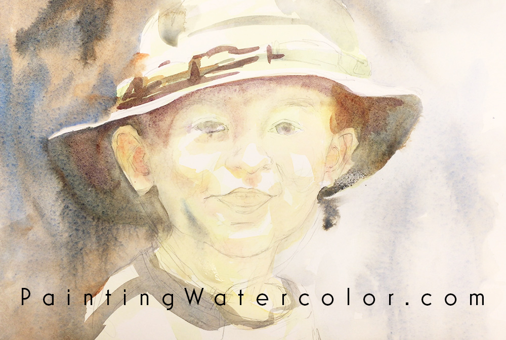 watercolor portrait tutorial