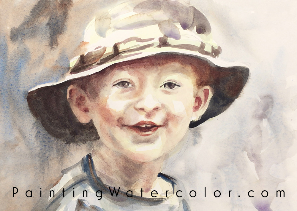 Boy in Hat Portrait Painting Tutorial 5