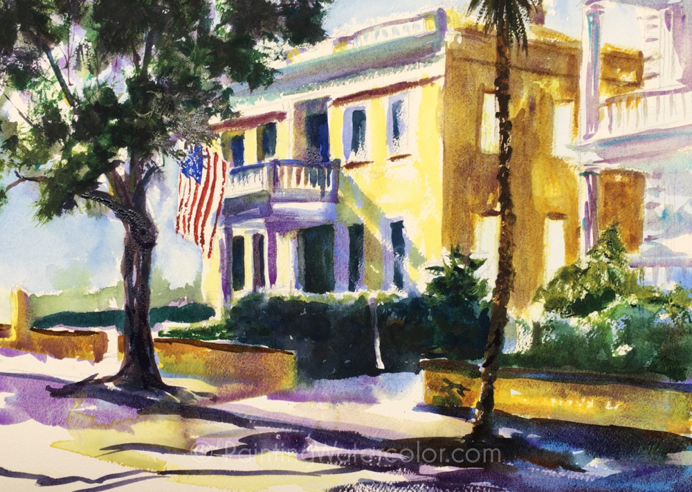 Charleston Watercolor Painting Tutorial 5