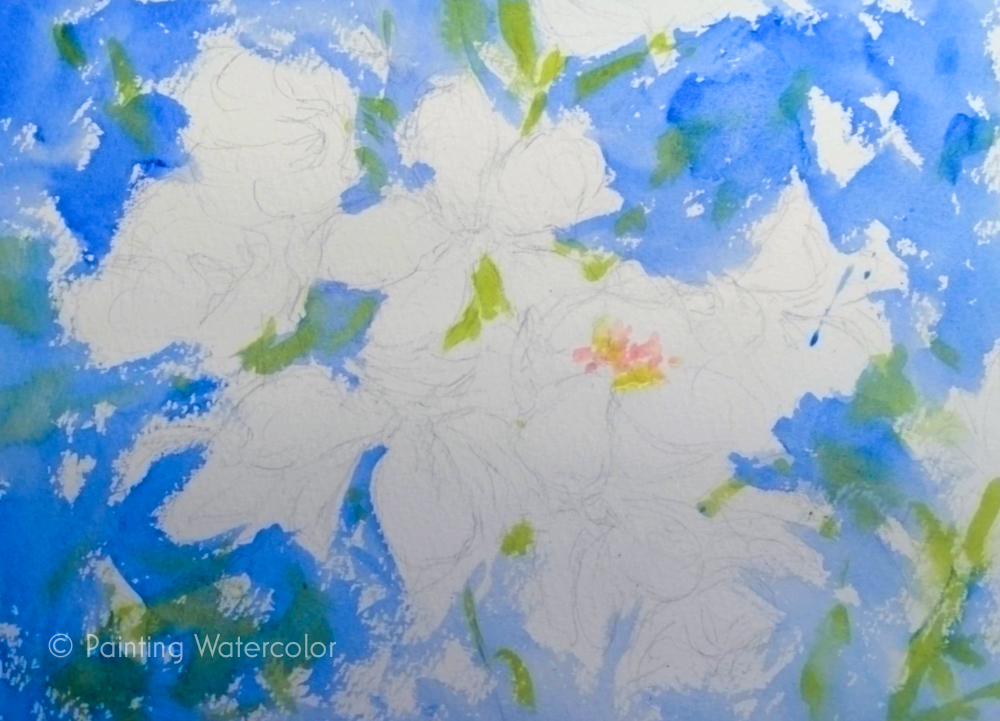 Cherry Blossoms Painting Tutorial Watercolor Painting Lesson 2