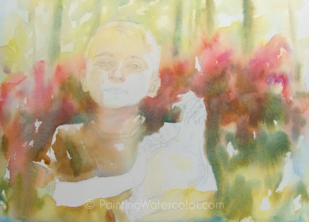 Chicken Wrangler Watercolor Painting Lesson 1