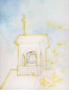 Church Bell Watercolor Painting Lesson 1