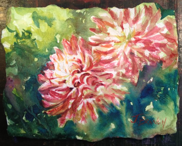 Dahlia Watercolor Painting tutorial