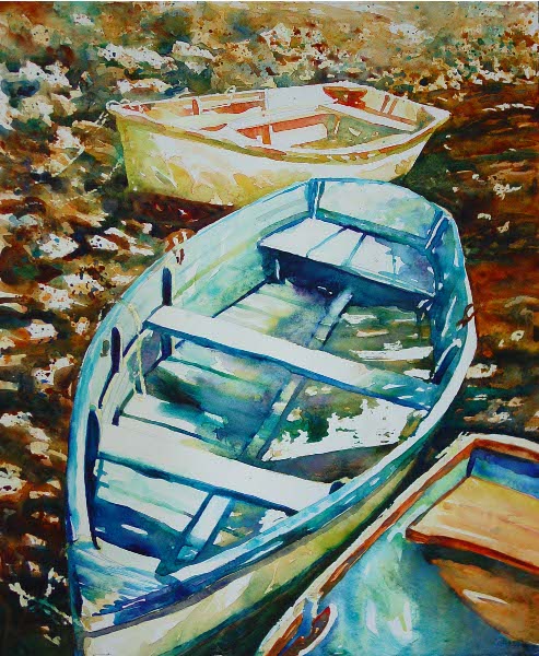 Dinghies IX Tutorial Watercolor Painting Tutorial 6