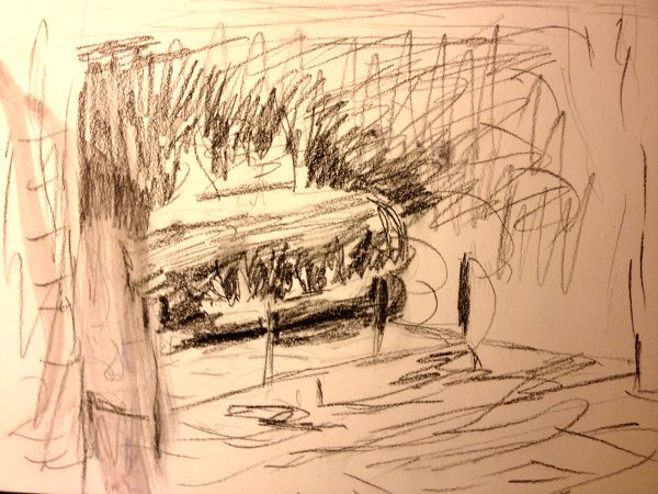 Fire in the Fireplace Watercolor Painting Lesson 1