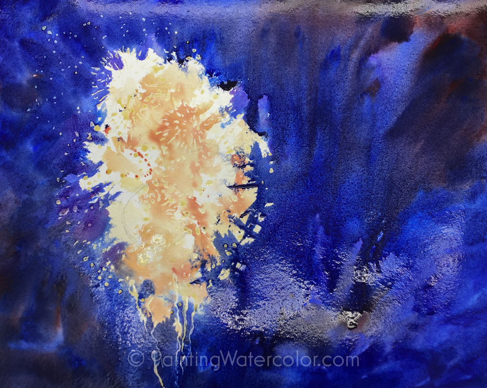 Fireworks Painting Tutorial Watercolor Painting Lesson 2