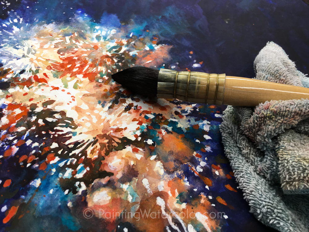 Fireworks Painting Tutorial Watercolor Painting tutorial