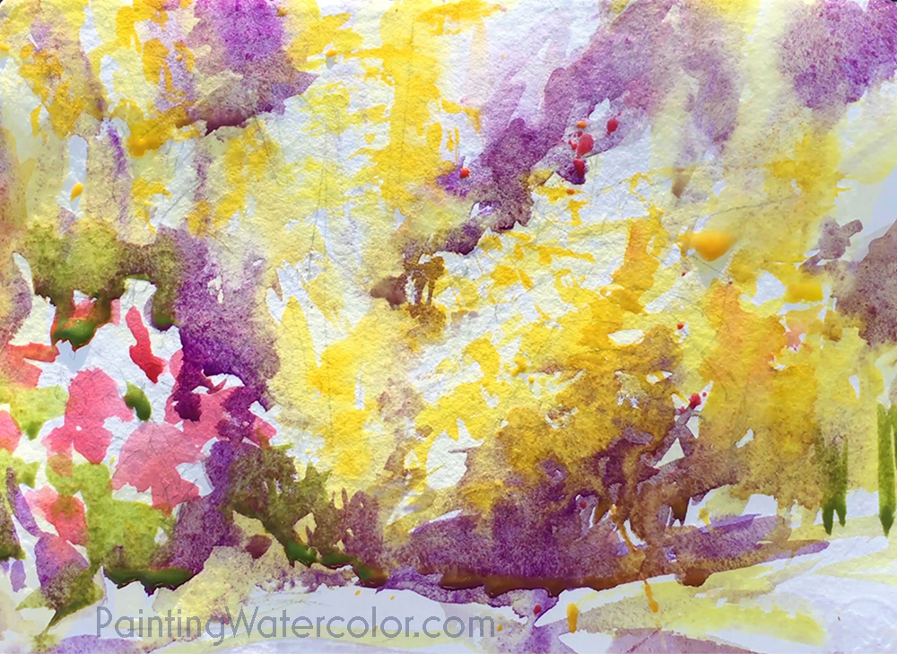 Forsythia Watercolor Painting Lesson 2