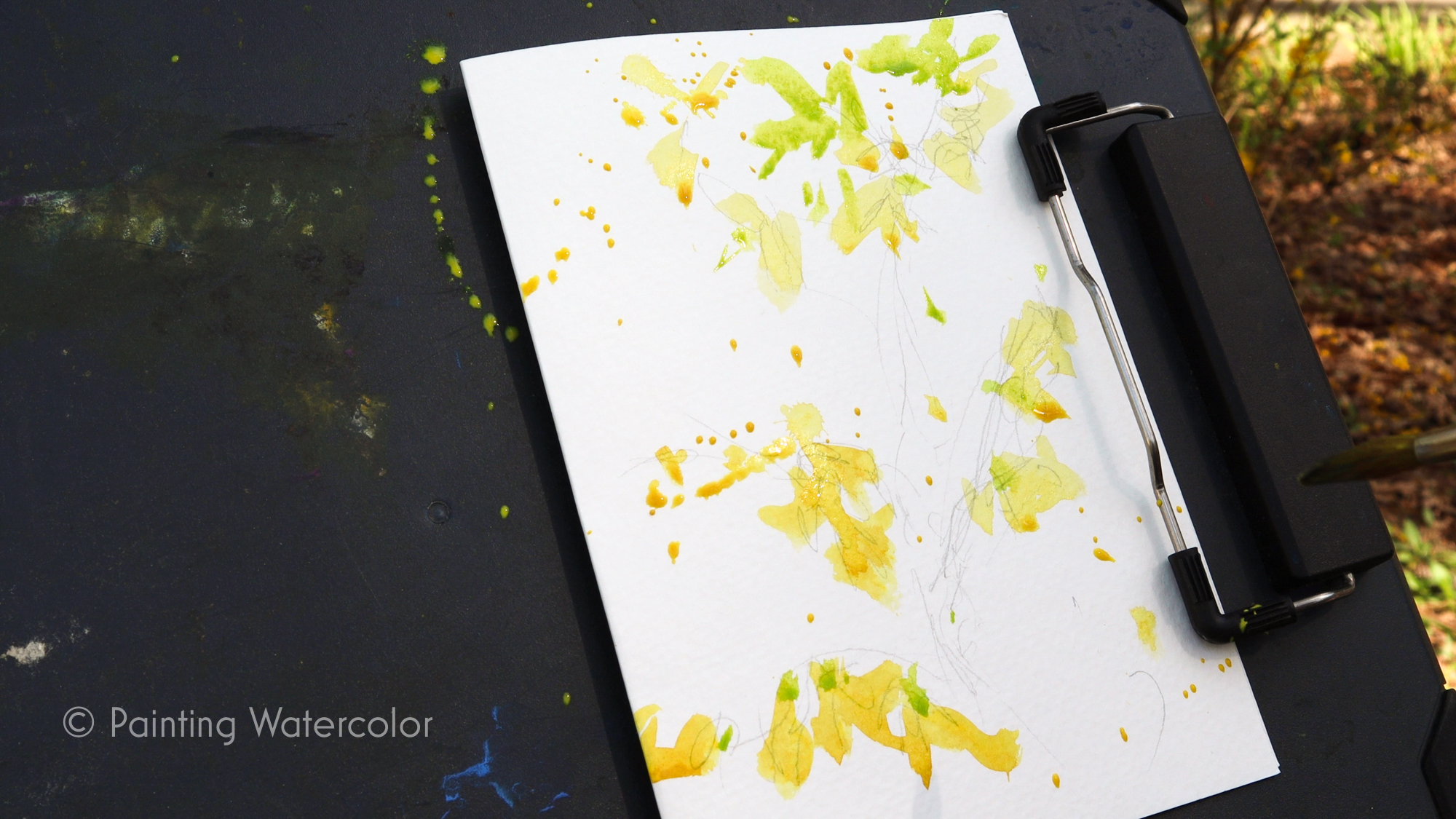 Forsythia notecard demo 3