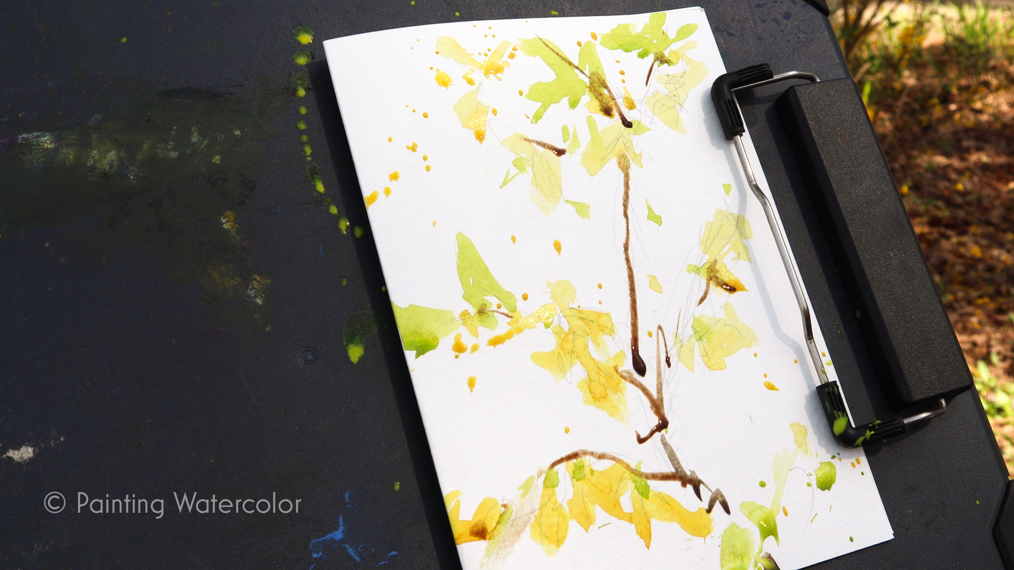 Forsythia notecard demo 4