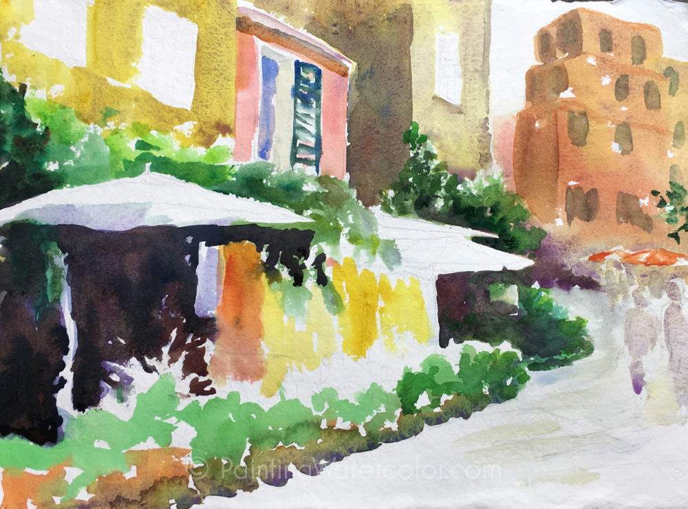 Italian Cafe Painting Tutorial Painting Tutorial 3