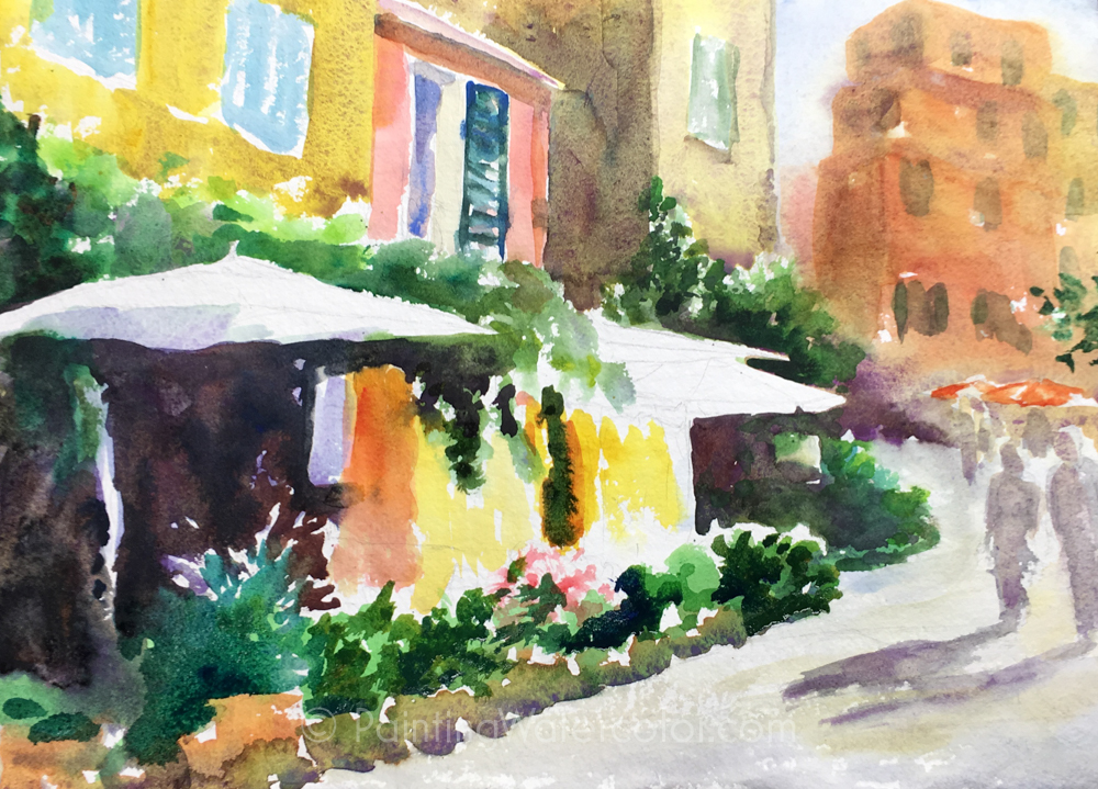 Italian Cafe Painting Tutorial Painting Tutorial 4
