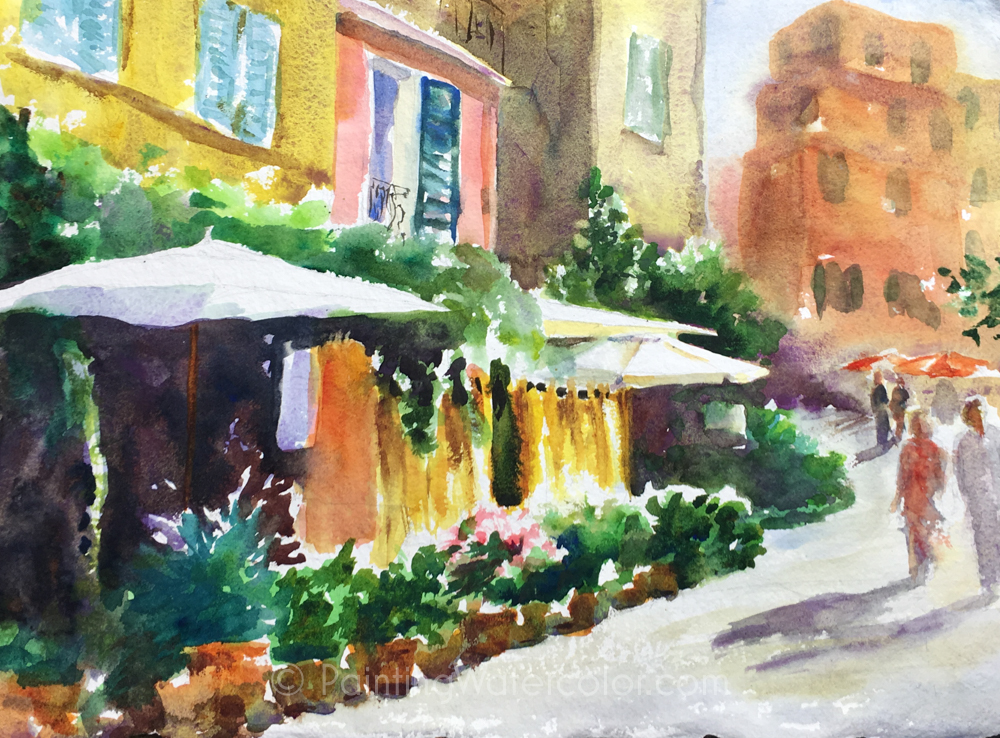 Italian Cafe Painting Tutorial Painting Tutorial 5