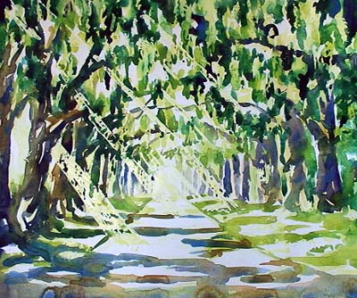 Live Oak Drive II Watercolor Painting Lesson 2