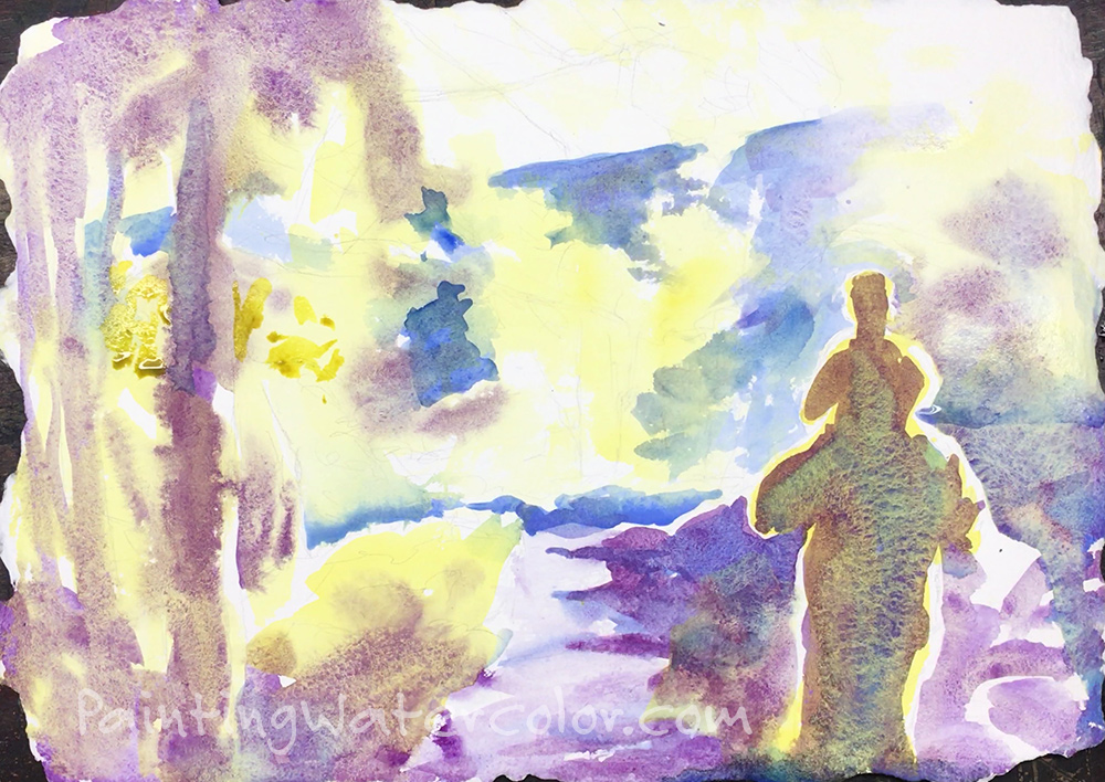 Maine Path Watercolor Painting Lesson 2