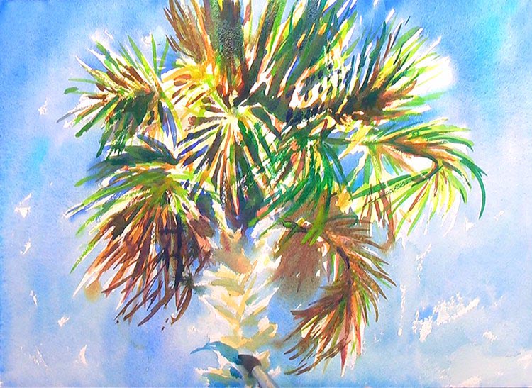 Charleston Palm Tree Painting Tutorial 5