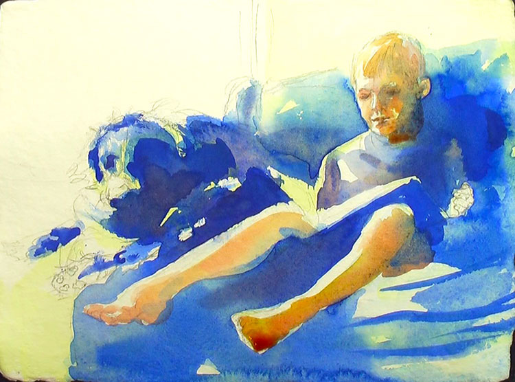 Painting a Boy and his Dog Painting Tutorial 4