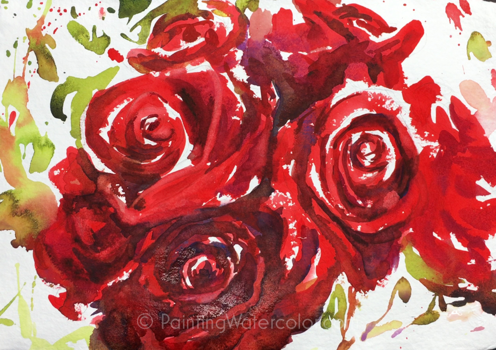 Red Roses Painting Tutorial Painting Tutorial 5