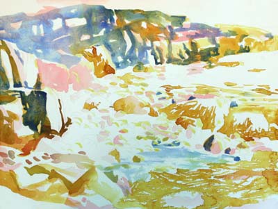 Tidal Pool, Acadia Watercolor Painting Lesson 2