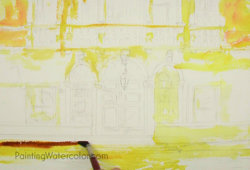 Venice Palazzo Watercolor Painting Lesson 1