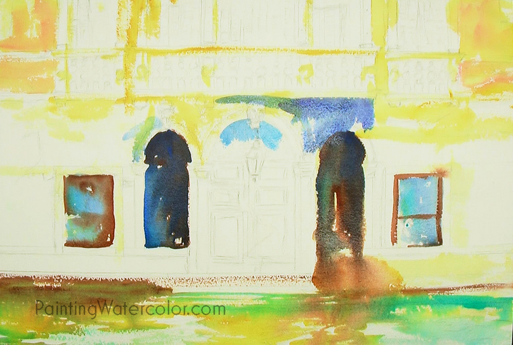 Venice Palazzo Watercolor Painting Lesson 2