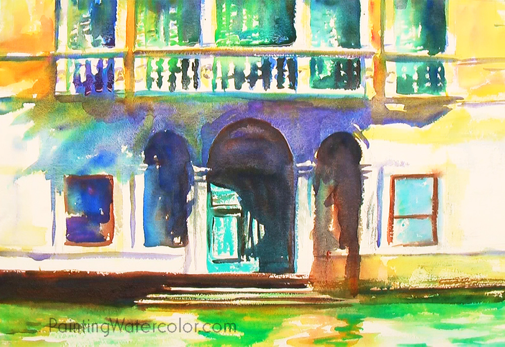 Venice Palazzo Watercolor Painting Tutorial 6