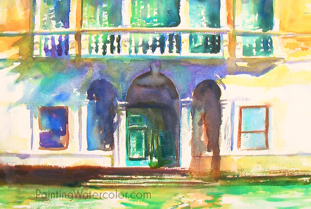 Venice Palazzo Watercolor Painting Tutorial 7