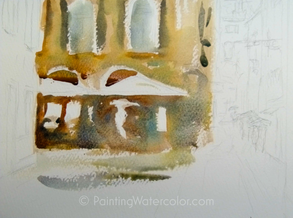 Venice Rain Painting Tutorial Watercolor Painting Lesson 1