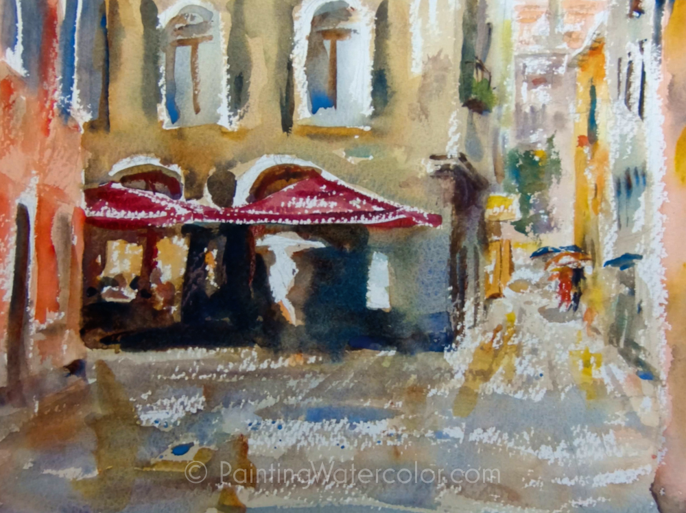 Venice Rain Painting Tutorial Painting Tutorial 4