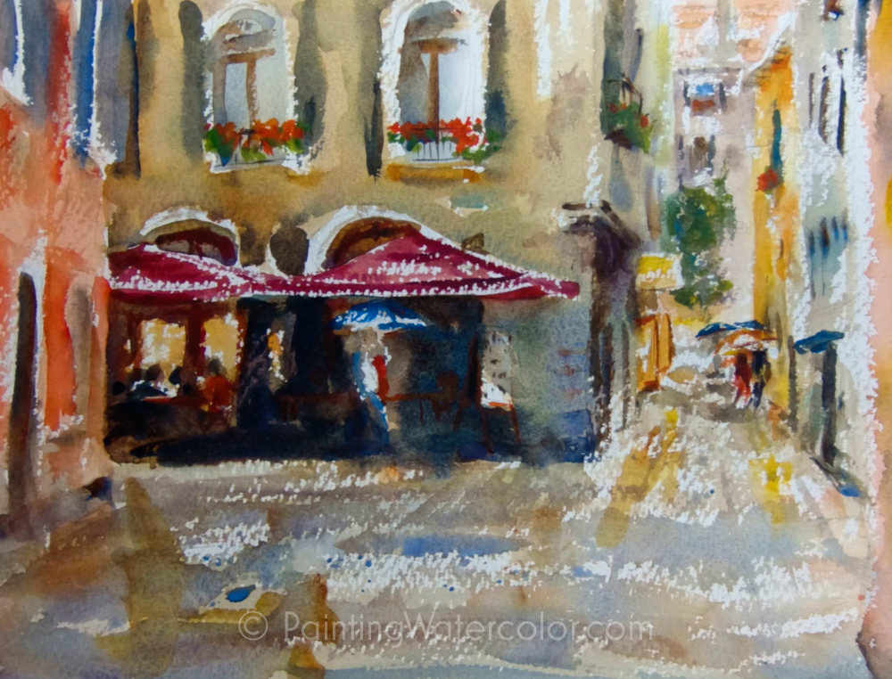 Venice Rain Painting Tutorial Painting Tutorial 5