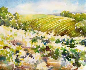 Sonoma Vineyard Painting Tutorial 4