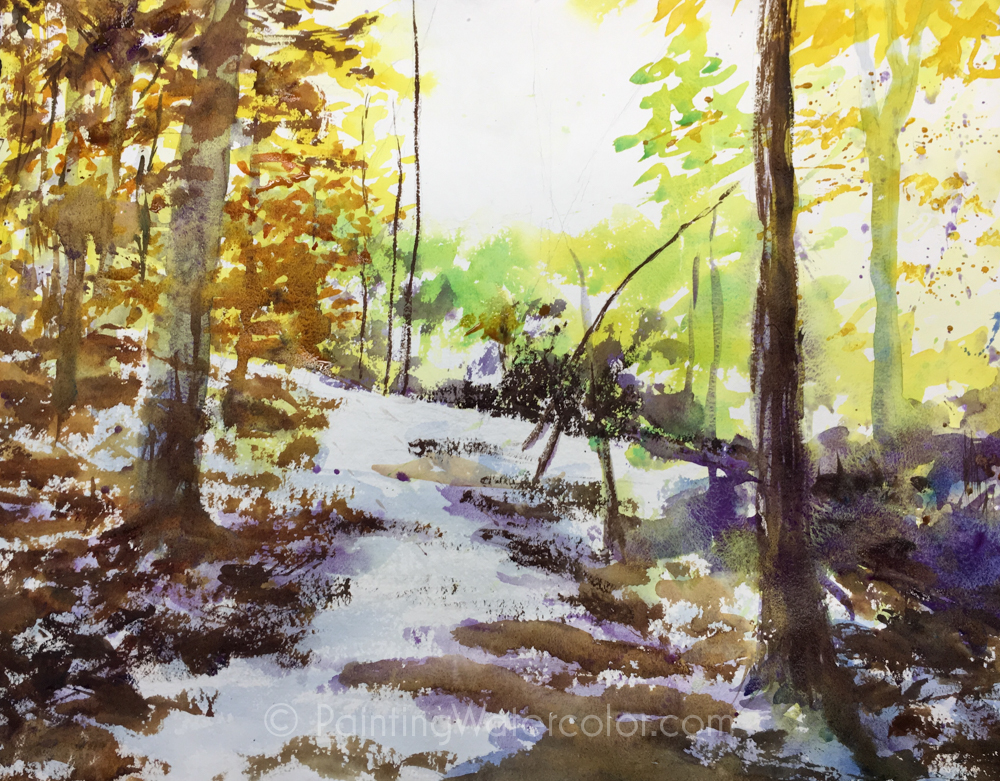 Woods Path Painting Tutorial Painting Tutorial 5