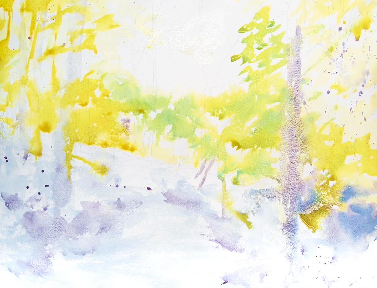 Woods Path Painting Tutorial Watercolor Painting Lesson 1