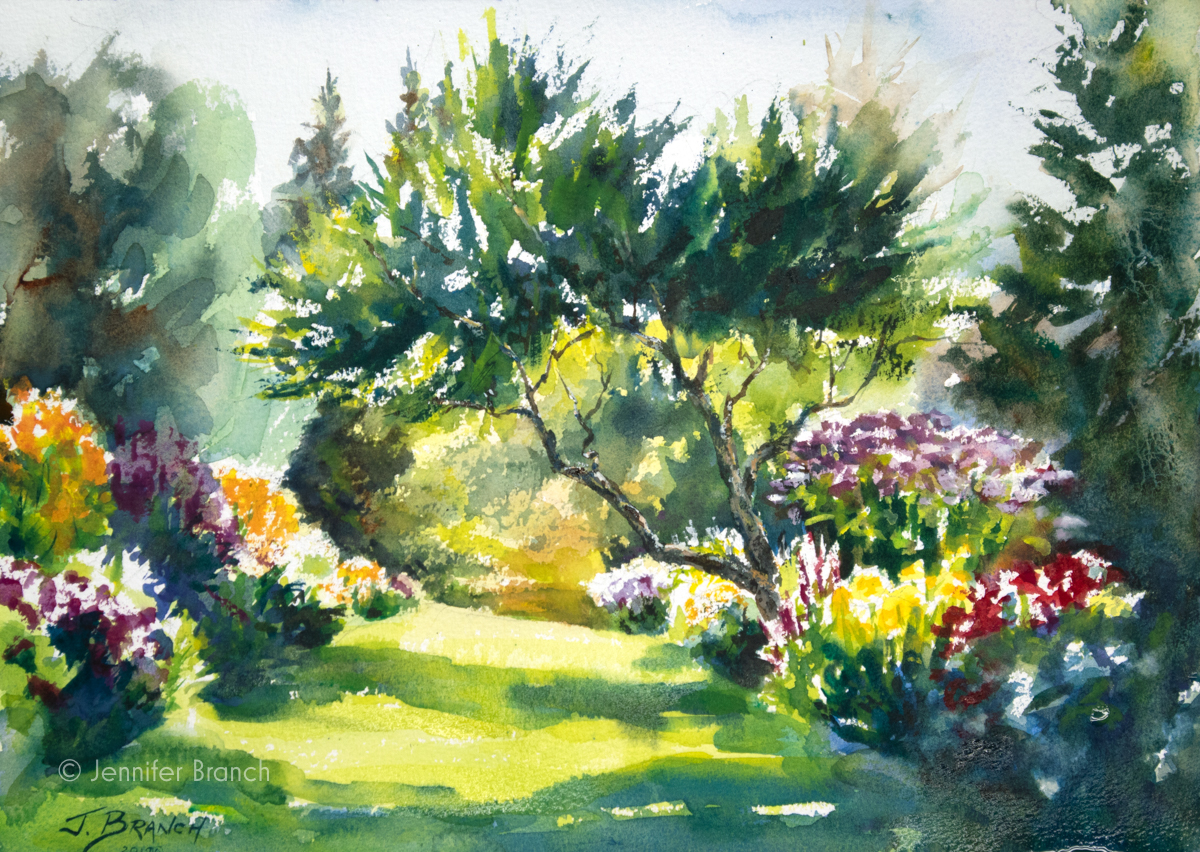 Garden Path Painting Tutorial watercolor painting tutorial