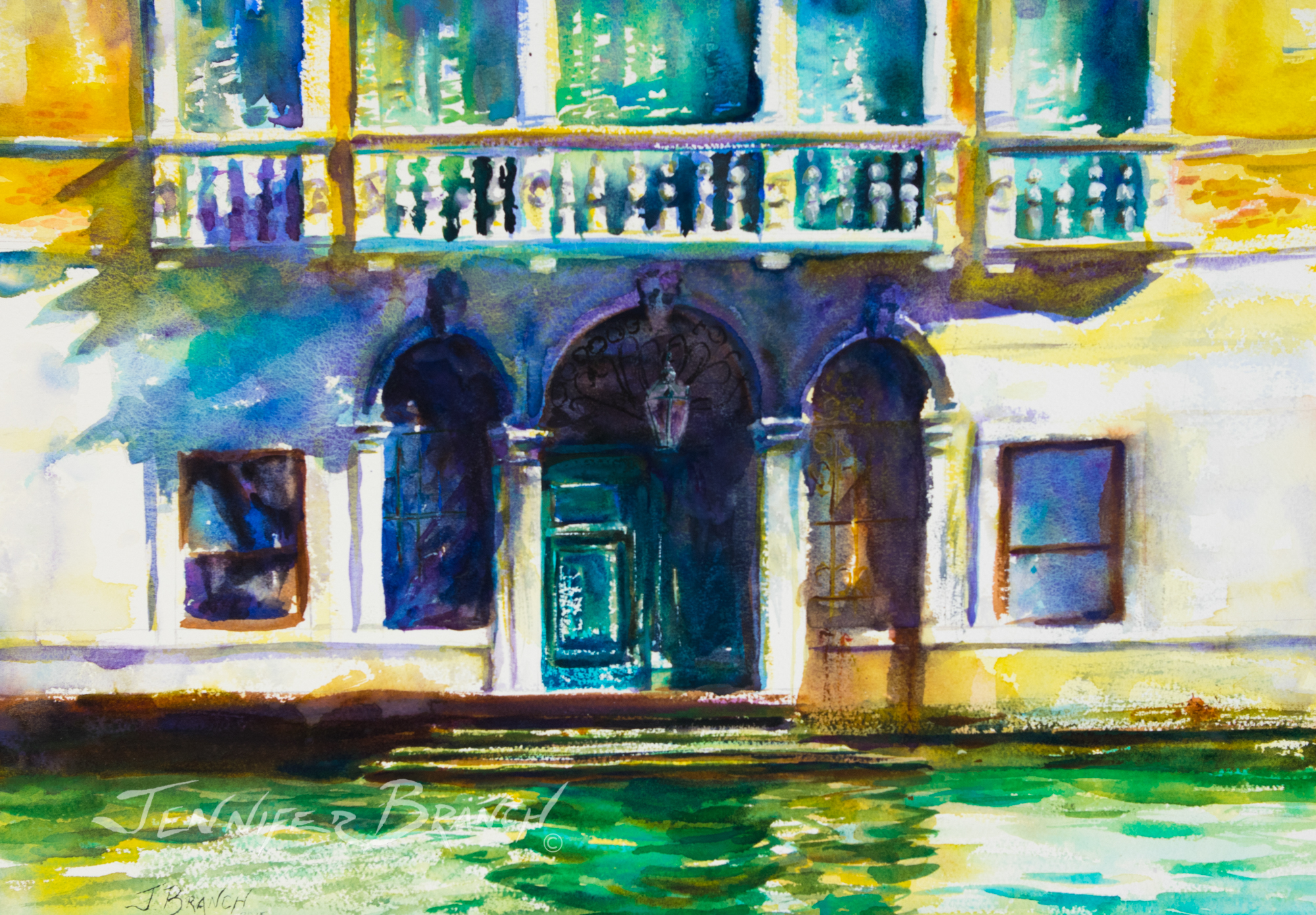 Venice Palazzo watercolor painting tutorial