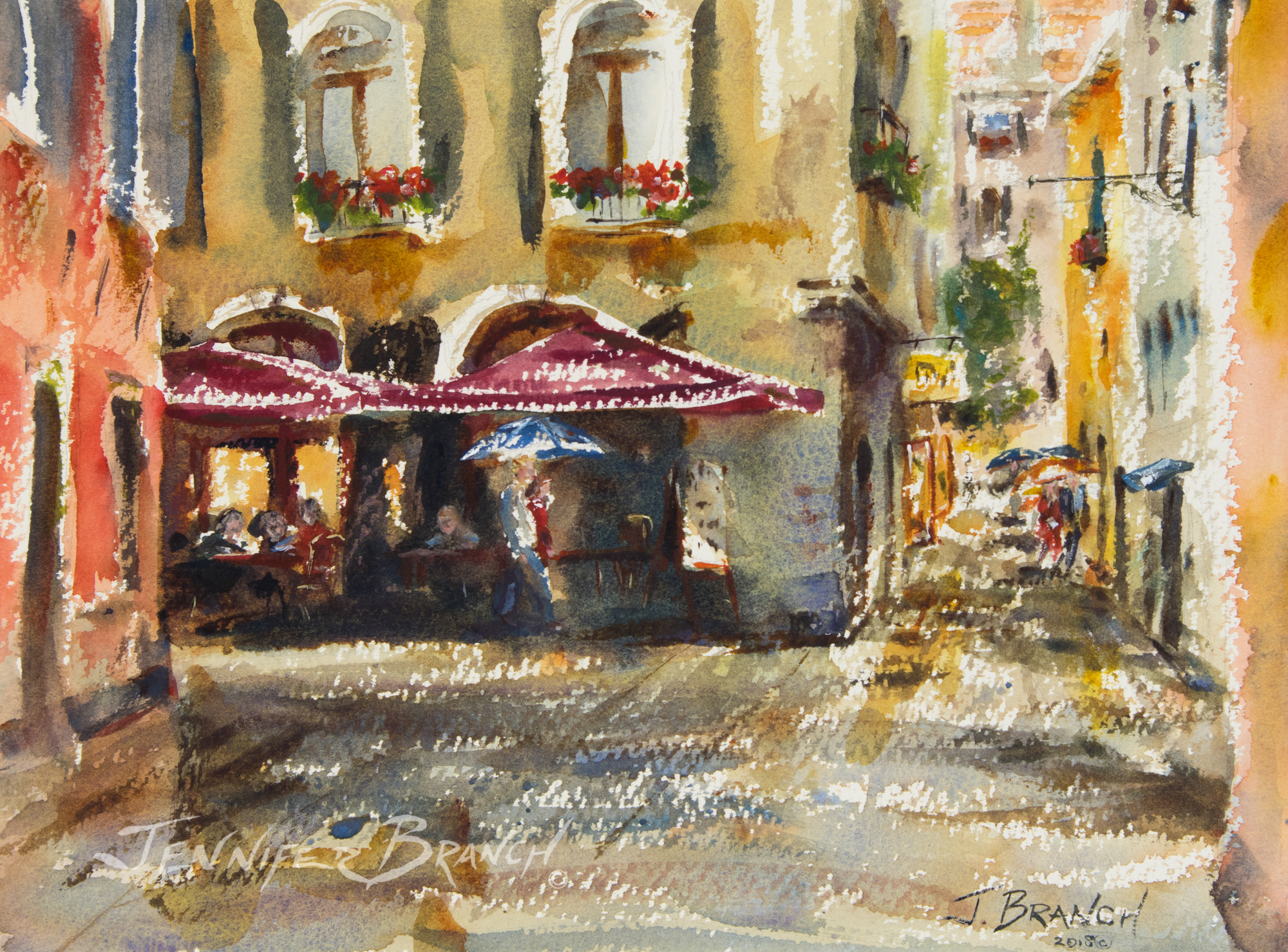 Venice Rain Painting Tutorial watercolor painting tutorial