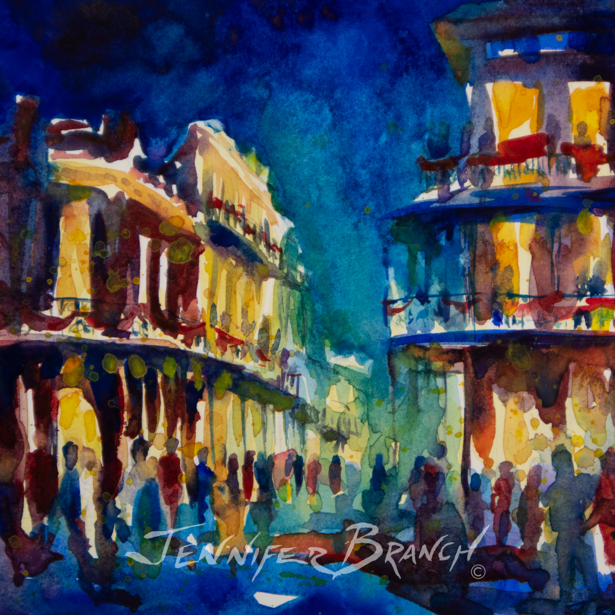 New Orleans Mardi Gras painting